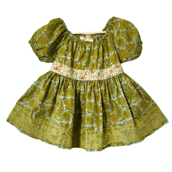 Matilda Jane vintage size 2 dress green peasant - Picture 1 of 7